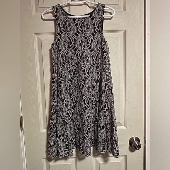 Free People Dresses & Skirts - Free People Black and Gray Lace Midi Dress
